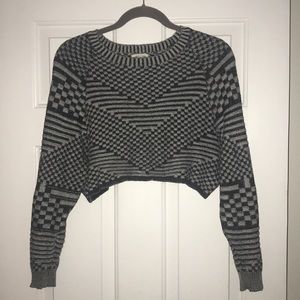 Silence + noise crop sweater
